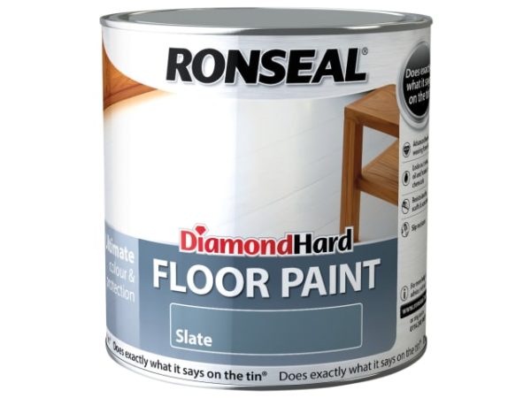 Diamond Hard Floor Paint Satin Slate 2.5 litre RSLDHFPSL25L