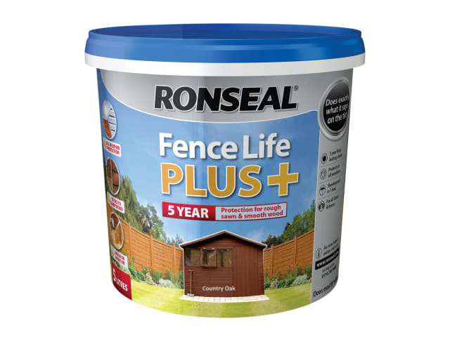 Fence Life Plus+ Country Oak 5 litre RSLFLPPCO5L
