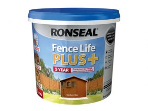 Fence Life Plus+ Medium Oak 5 litre RSLFLPPMO5L