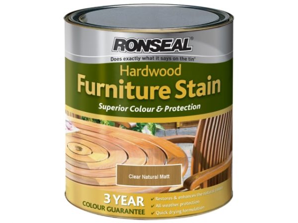 Ultimate Protection Hardwood Garden Furniture Stain Natural Matt 750ml RSLHWFSNM750