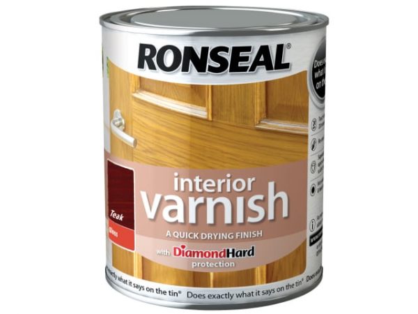 Interior Varnish Quick Dry Gloss Teak 250ml RSLINGTE250