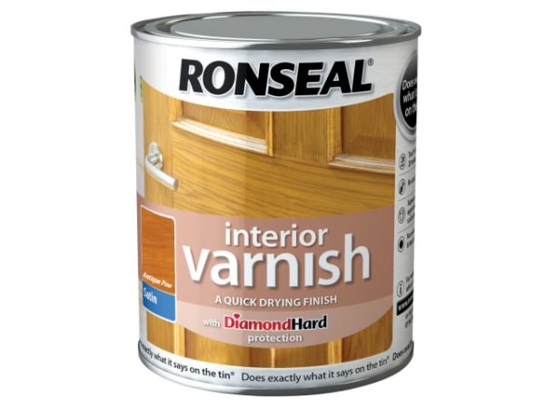Interior Varnish Quick Dry Satin Antique Pine 750ml RSLIVSAP750