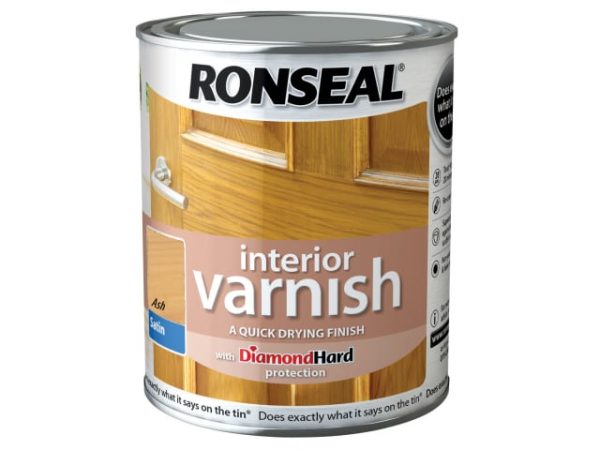 Interior Varnish Quick Dry Satin Ash 250ml RSLIVSAS250