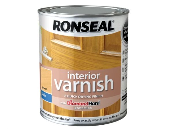 Interior Varnish Quick Dry Satin Beech 750ml RSLIVSBE750