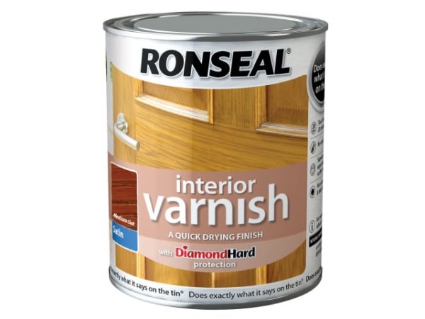 Interior Varnish Quick Dry Satin Medium Oak 750ml RSLIVSMO750