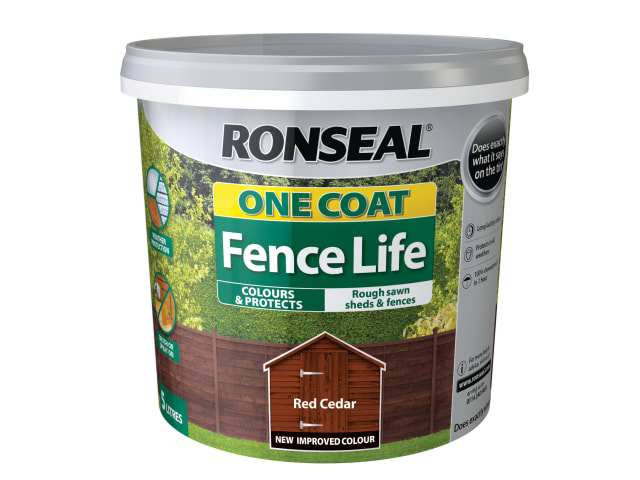 One Coat Fence Life Red Cedar 5 litre RSLOCFLCE5L
