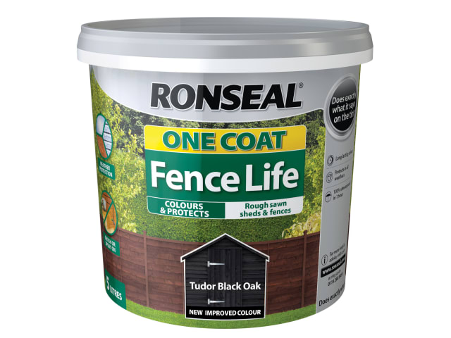 One Coat Fence Life Tudor Black Oak 5 litre RSLOCFLTBO5L