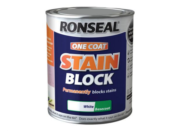 One Coat Stain Block White 750ml RSLOCSBW750