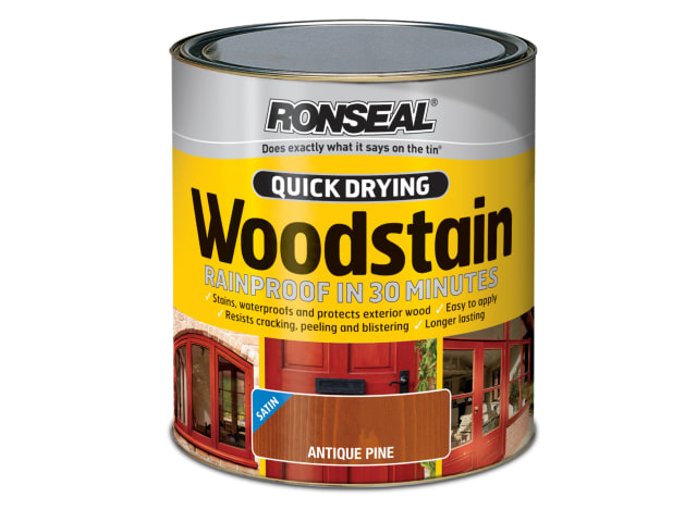 Quick Drying Woodstain Satin Dark Oak 750ml RSLQDWSDO750
