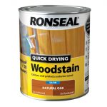 Quick Drying Woodstain Satin Natural Oak 750ml RSLQDWSNO750