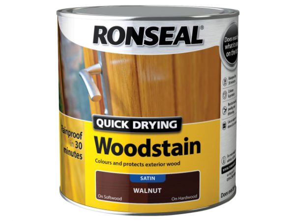 Quick Drying Woodstain Satin Deep Mahogany 2.5 litre RSLQDWSDM25L