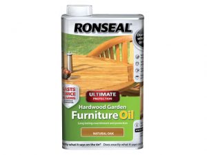 Ultimate Protection Hardwood Garden Furniture Oil Natural Oak 1 litre RSLUHWGFOO1L