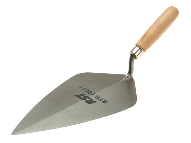 London Pattern Brick Trowel Wooden Handle 10in RST10610