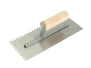 Notched Trowel 6mm Square Notches Wooden Handle 11 x 4.1/2in RST153DS