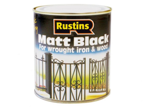 Matt Black Paint Quick Drying 2.5 Litre RUSBM25L