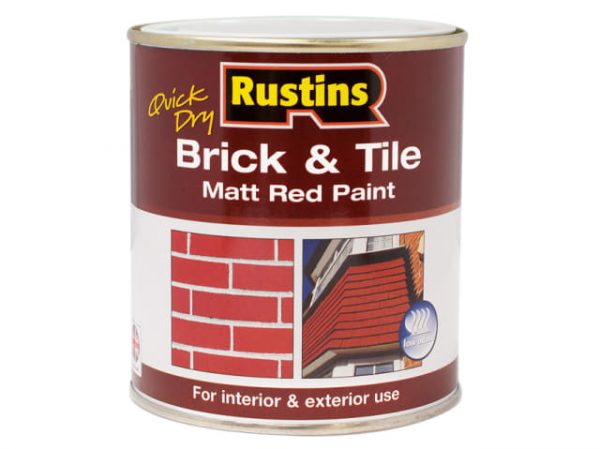 Quick Dry Brick & Tile Paint Matt Red 1 litre RUSBTPMR1LQ
