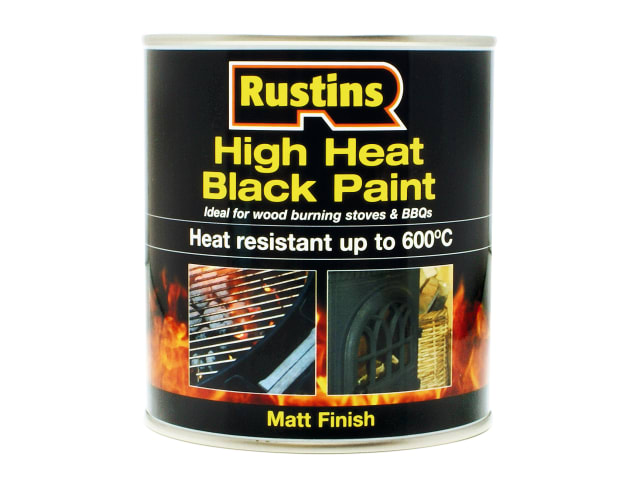 High Heat Paint 600°C Black 250ml RUSH600BP250