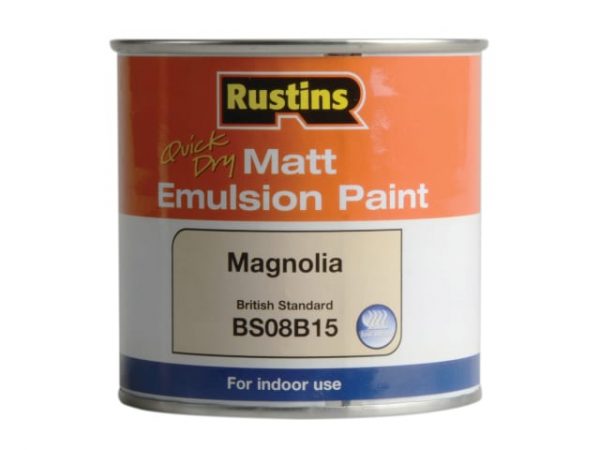 Quick Dry Matt Emulsion Paint Magnolia 250ml RUSMEM250