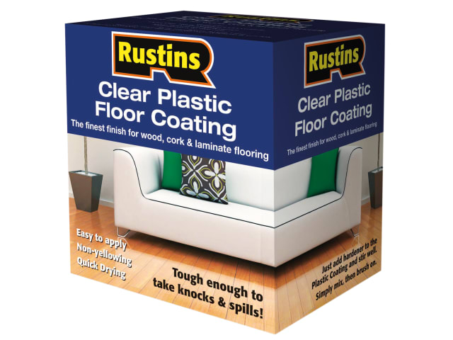 Clear Plastic Floor Coating Kit Satin 1 litre RUSPFCS1L