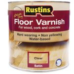 Quick Dry Floor Varnish Satin 1 litre RUSQDFVS1L