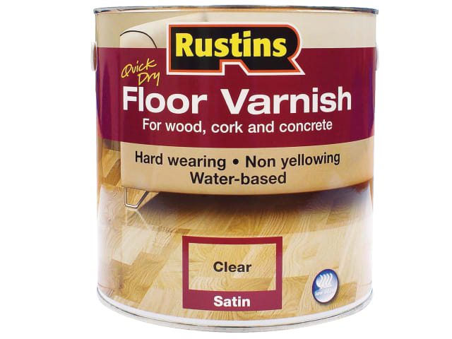 Quick Dry Floor Varnish Satin 1 litre RUSQDFVS1L