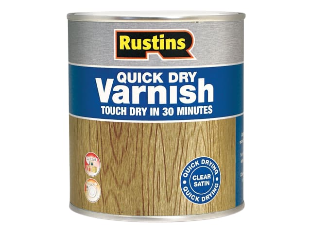 Quick Dry Varnish Satin Mahogany 500ml RUSQDVSM500