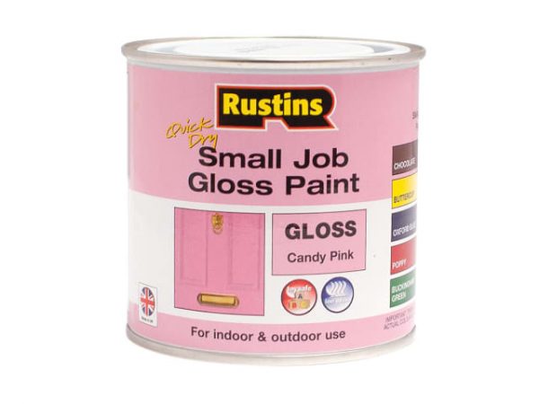 Quick Dry Small Job Gloss Paint Candy Pink 250ml RUSSJCPQD