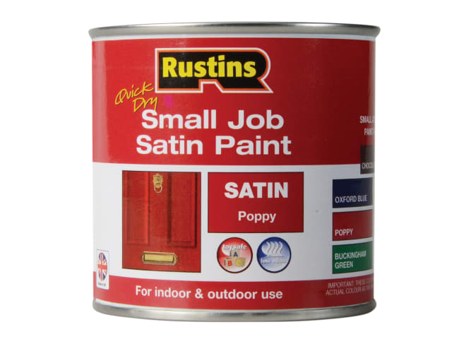 Quick Dry Small Job Satin Paint Poppy 250ml RUSSJPSPOPQD