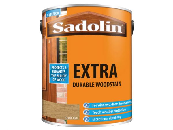 Extra Durable Woodstain Light Oak 5 litre SAD5013002