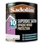Superdec Opaque Wood Protection Super White Satin 1 litre SAD5028825