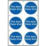 Fire Door Keep Shut - PVC 200 x 300mm SCA0151