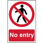 No Entry - PVC 200 x 300mm SCA0600