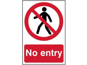 No Entry - PVC 200 x 300mm SCA0600