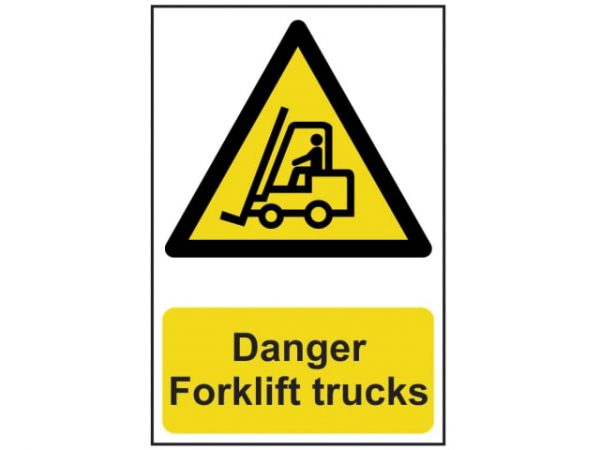 Danger Forklift Trucks - PVC 200 x 300mm SCA0954