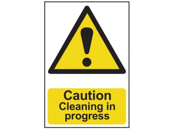 Caution Cleaning In Progress - PVC 200 x 300mm SCA1114