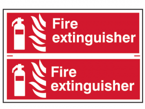 Fire Extinguisher - PVC 300 x 100mm SCA1351