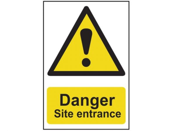 Danger Site Entrance - PVC 400 x 600mm SCA4102