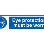 Eye Protection Must Be Worn - PVC 200 x 50mm SCA5001