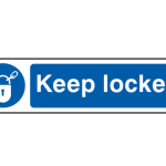Keep Locked - PVC 200 x 50mm SCA5011