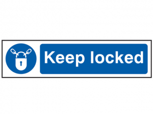 Keep Locked - PVC 200 x 50mm SCA5011