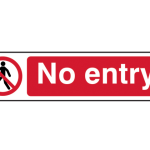 No Entry - PVC 200 x 50mm SCA5052