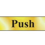 Push - Polished Brass Effect 200 x 50mm SCA6031