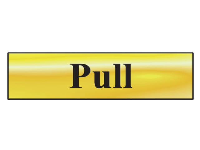 Pull - Polished Brass Effect 200 x 50mm SCA6033