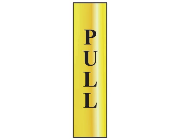 Pull Vertical - Polished Brass Effect 50 x 200mm SCA6034
