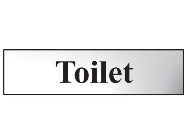 Toilet - Polished Chrome Effect 200 x 50mm SCA6051C