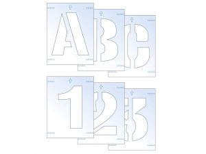 Letter & Number Stencil Kit 25mm SCA9403