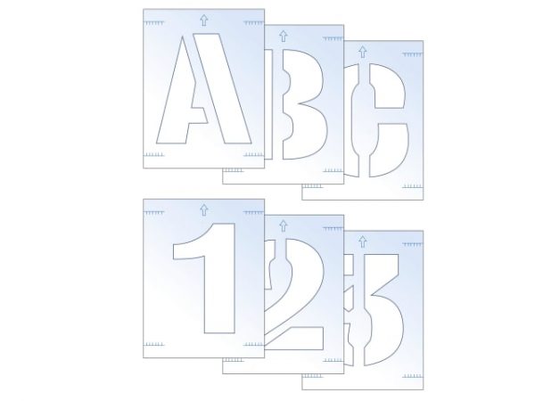 Letter & Number Stencil Kit 100mm SCA9406
