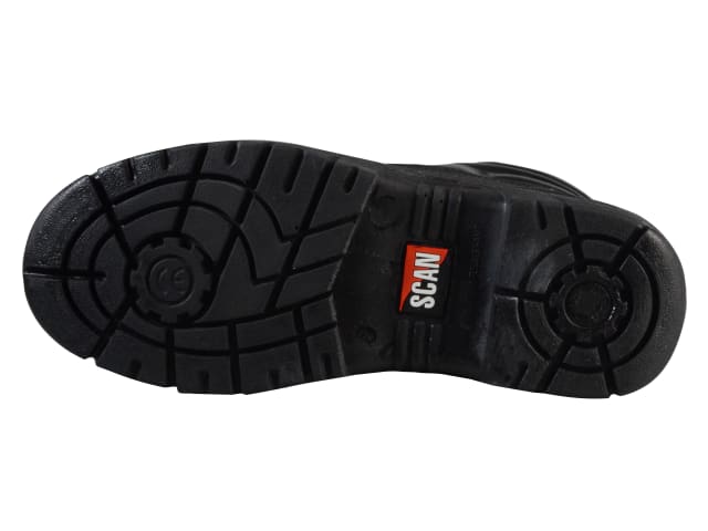 4 D-Ring Chukka Black Safety Boots UK 9 EUR 43 SCAFWCHUK9 - Image 2