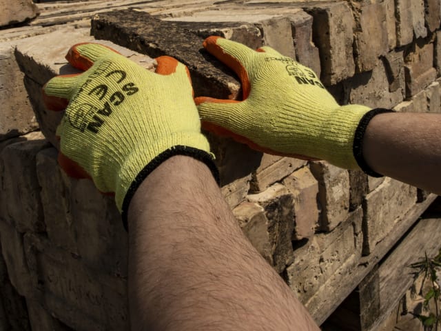 Knitshell Latex Palm Gloves - L (Size 9) (Pack 12) SCAGLOKSPK12 - Image 2