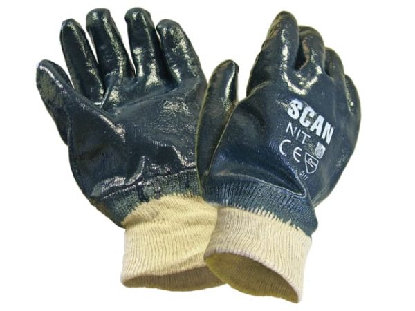 Nitrile Knitwrist Heavy-Duty Gloves SCAGLONIT